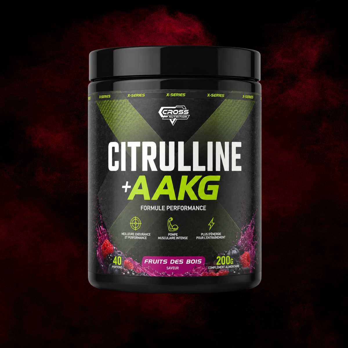 Citrulline + AAKG (Pompe Musculaire & Performance) – Cross Nutrition – 200g