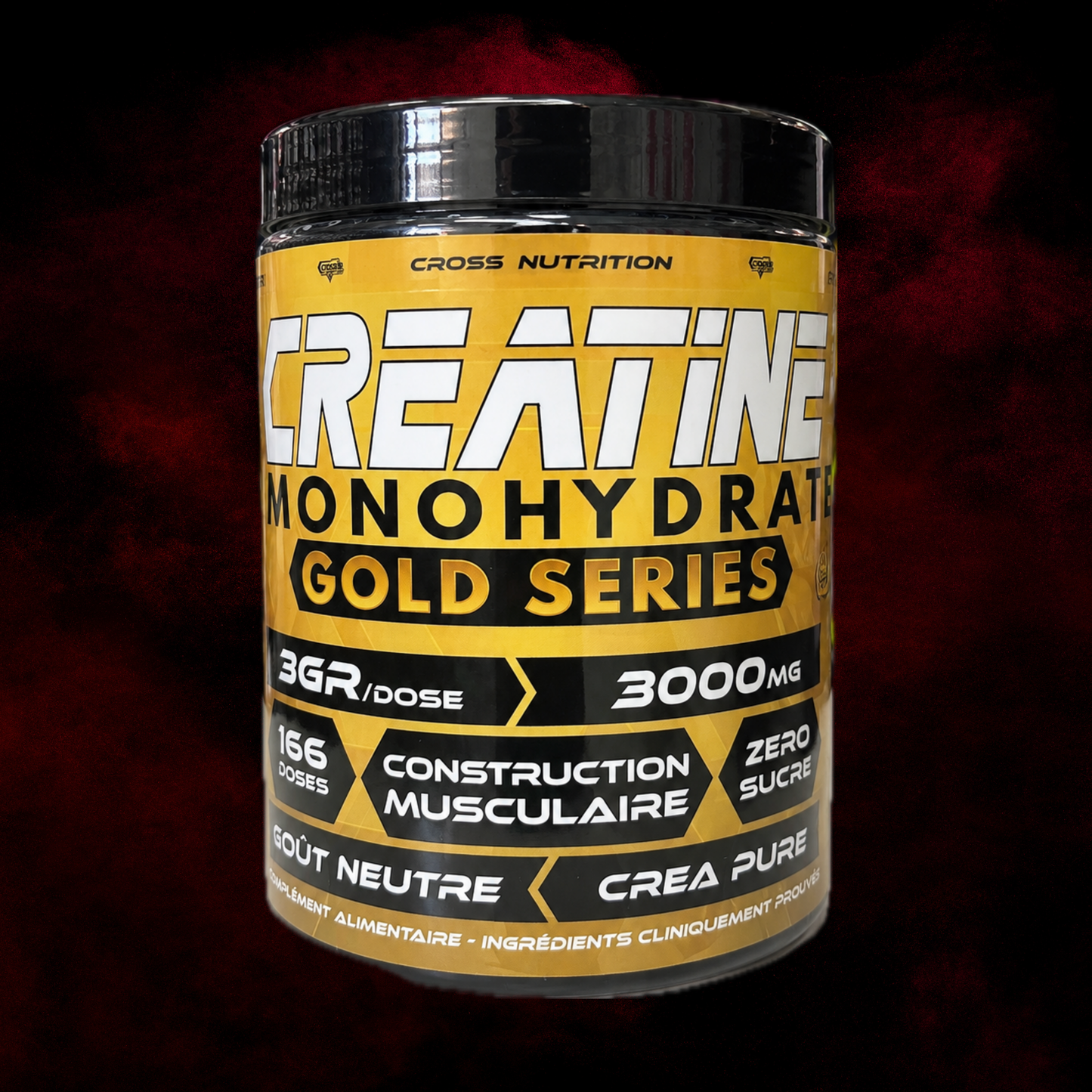 Créatine Monohydrate Gold Series - Cross nutrition - 500g
