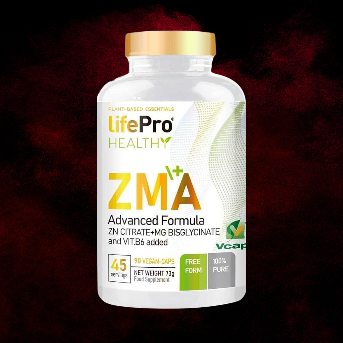 ZMA+ (Zinc, Magnésium Bisglycinate & B6) - Life Pro Healthy - 90 Gélules Vegan