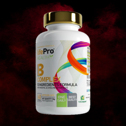 B-Complex (10 Vitamines & Nutriments) - Life Pro Healthy - 60 Gélules Vegan