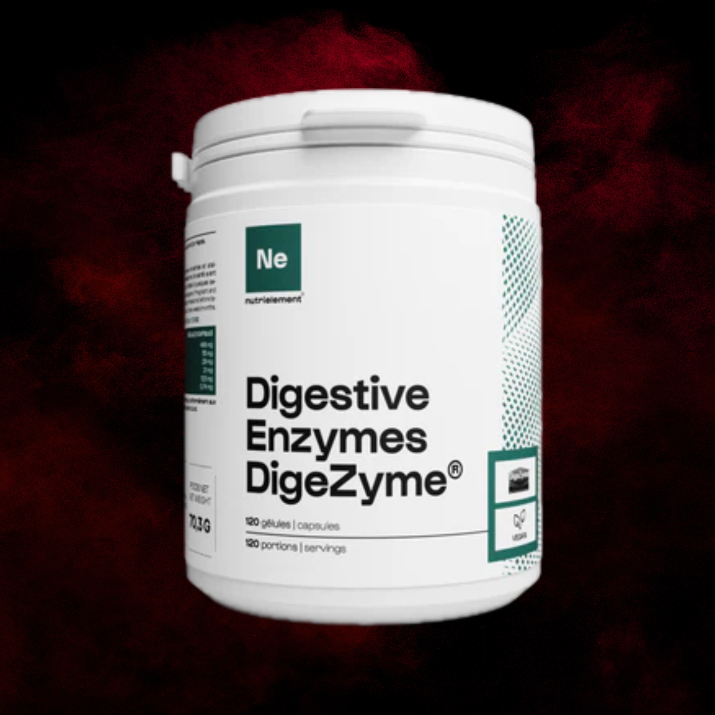 Digestive Enzymes DigeZyme - Nutrielement - 120 capsules