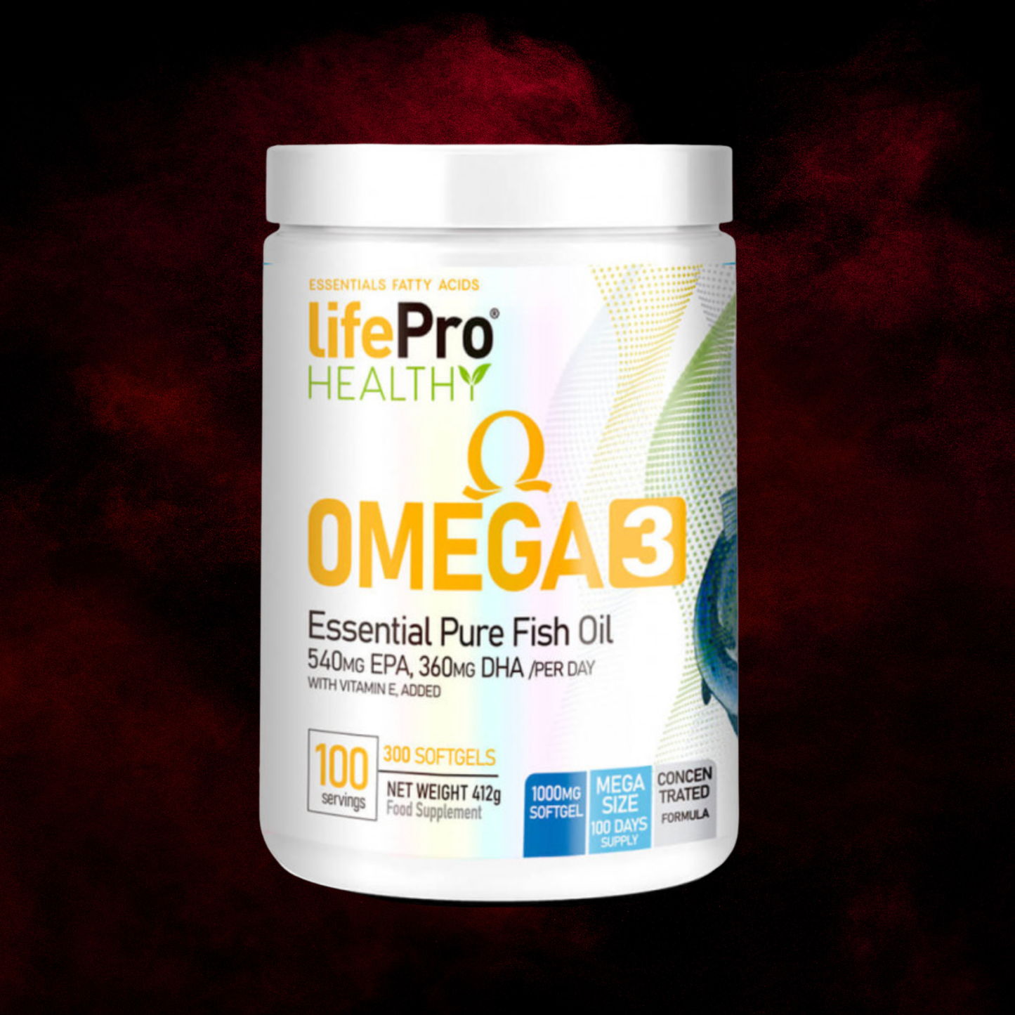Omega 3 - Life Pro Healthy - 300 Gélules