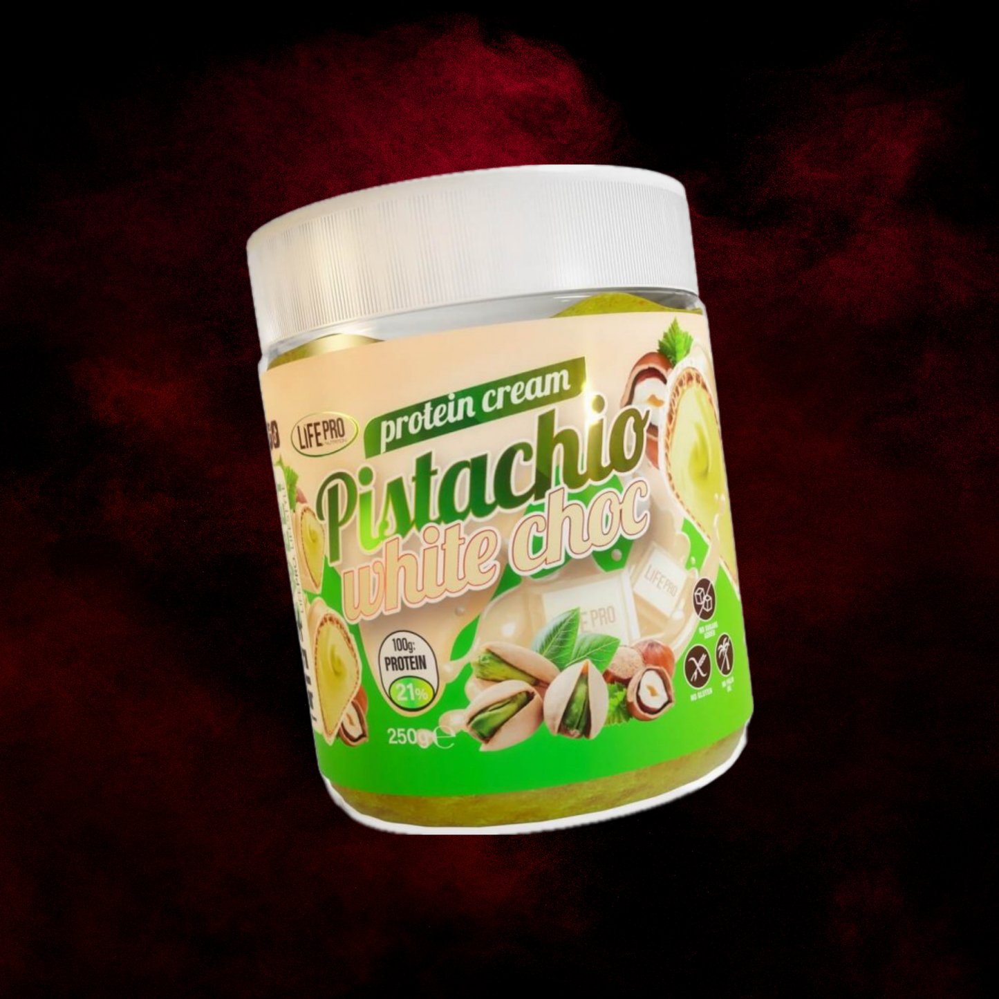 Protein cream - Pistachio white choc - LIFE PRO - 250g