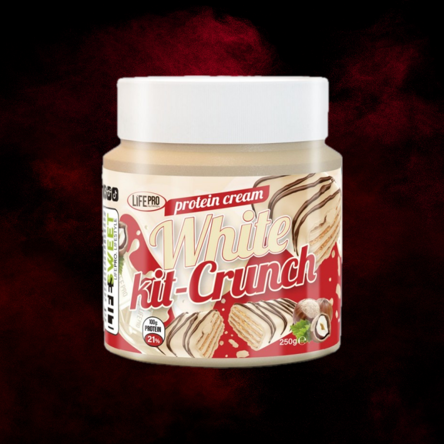Protein cream - White Kit-Crunch - LIFE PRO - 250g
