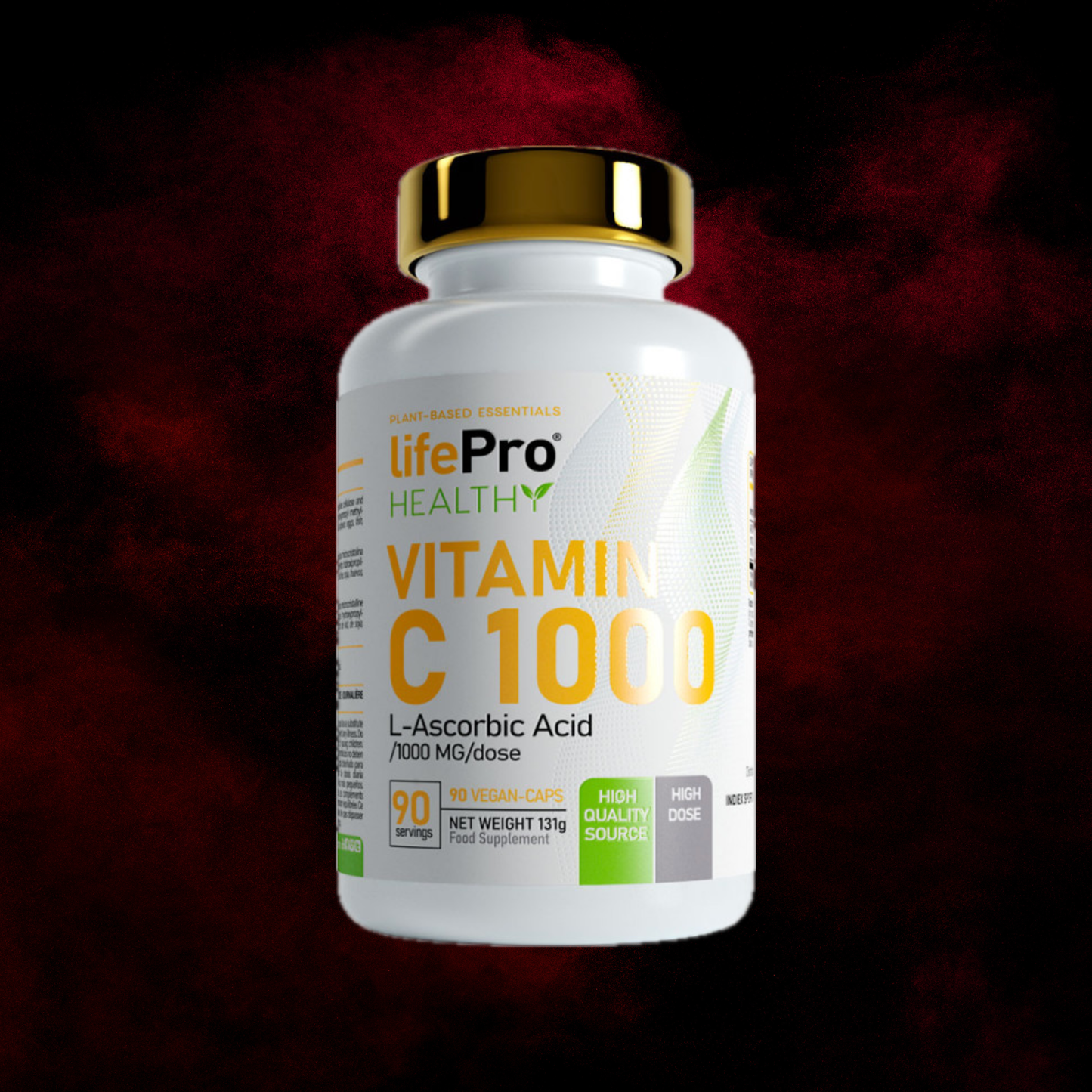 Vitamin C 1000 - 90 gellules - LIFE PRO
