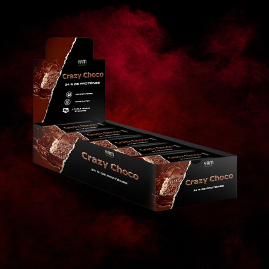 YAM NUTRITION - Crazy Choco - Boîte 18 barres